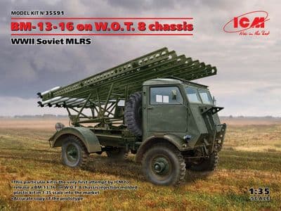 ICM35591  BM-13-16 on W.O.T. 8 chassis, WWII Soviet MLRS.
