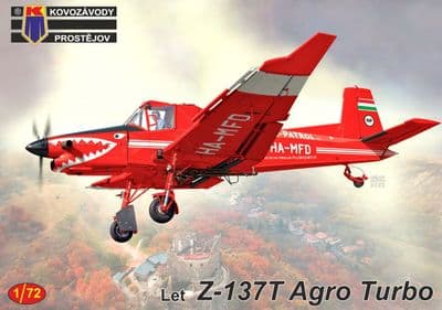 KPM72332   Let Z-137T Agro Turbo OM-NRP Slovakia, HA-MFD Hungry and ZK-PJO New Zealand re-tooled kit