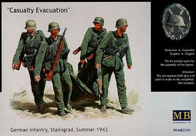 MB35041 'Casualty Evacuation' German Infantry at Stalingrad 1942