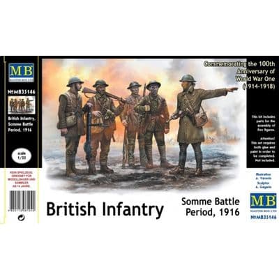 MB35146  British Infantry, Battle of the Somme, 1914