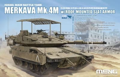 MNGTS056  Israel Main Battle Tank Merkava Mk.4M w/Roof-Mounted Slat Armour