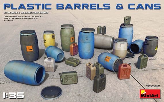 MT35590  Plastic  Barrels and Cans