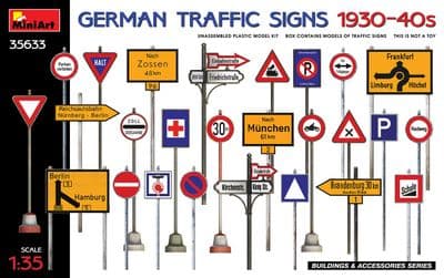 MT35633 German Traffic Signs 1930-40s