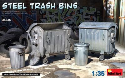 MT35636 Steel Trash Bins