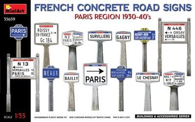 MT35659 FRENCH CONCRETE ROAD SIGNS