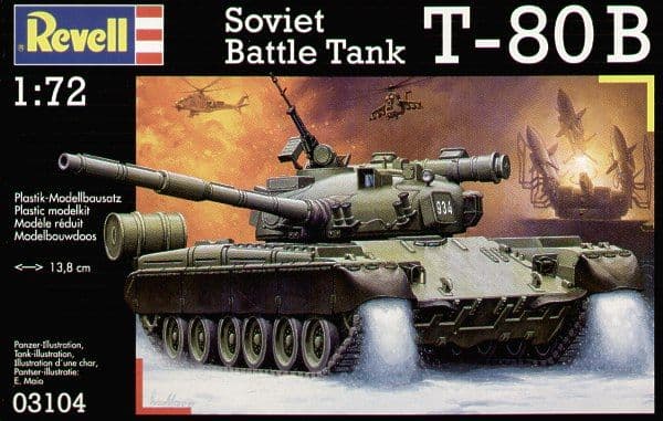 Poster Modèle de char T-80 isolé