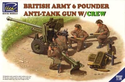 RC35042  British Army 6 Pounder Infantry Anti-tank Gun with Crew