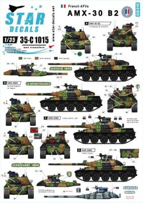 STAR35-C1015 AMX-30B2 French Main Battle Tank. French Cold War and modern markings.