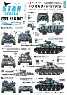 STAR35-C1017 FORAD training centre. AMX-30 B2, AMX-30 B2 BRENNUS and VAB 4x4 APC. [AMX-30B2 French M