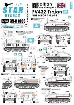 STAR35-C1066 Balkan Peacekeepers # 6. FV432 Trojan. UNPROFOR Bosnia in 1992-95.