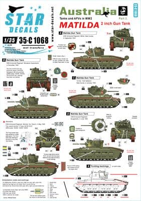 STAR35-C1068 Australia Tanks & AFVs # 3. MATILDA