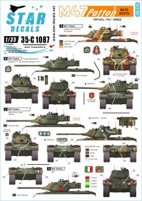 STAR35-C1087 M47 Patton # 3. NATO South. Portugal, Italy and Greece.