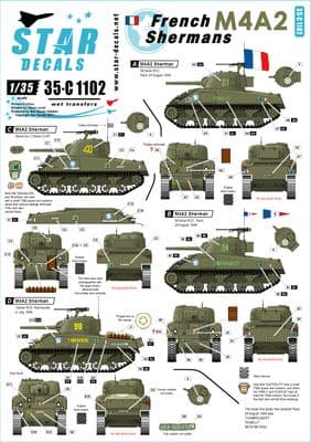 STAR35-C1102 French Shermans # 1. M4A2 Sherman in normandie and Paris 1944. 501e RCC, 12eme CUIR