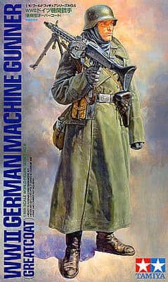 TA36306 German Machine Gunner in Greatcoat
