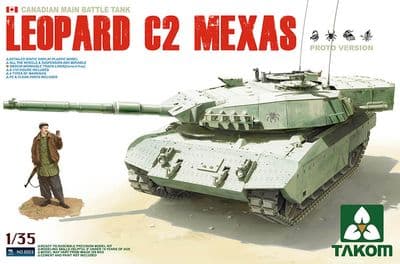 TAK02003  Leopard C2 MEXAS Canadian MBT with workable track & 1 figure included