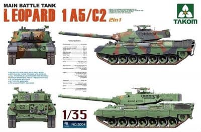 TAK02004   Leopard 1 A5/C2 (2in1) Main Battle Tank