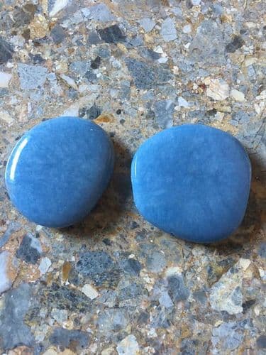 Angelite Palmstone, Reiki Healing Crystal