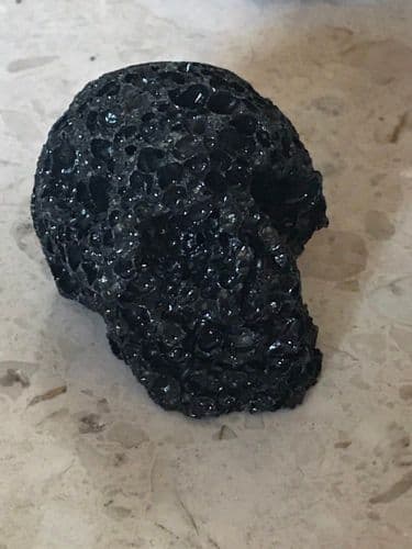 Black Basalt, Lava Stone Skull