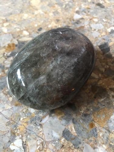 Black Moonstone Pebble Palmstone