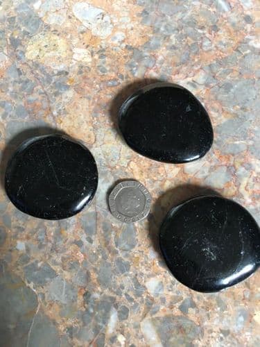 Black Tourmaline Palm Stone