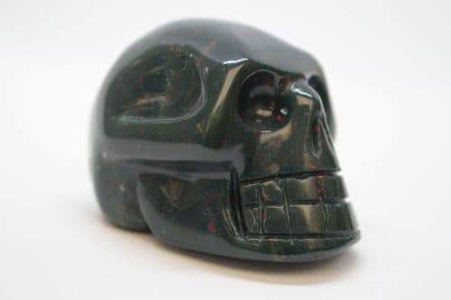 Bloodstone (Heliotrope) Skull 2"