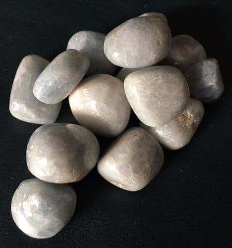 Blue Calcite Tumblestone, Chakra Reiki Healing Crystal