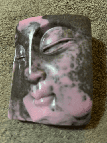 Buddha Head Marbled Resin Paperweight