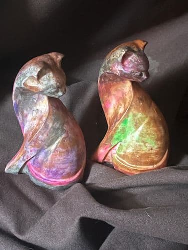 Colourful Cat Statue