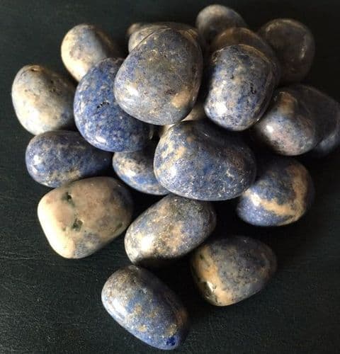 Dumortierite Tumblestone, Blue Polished Crystal, Chakra, Reiki Healing Stone