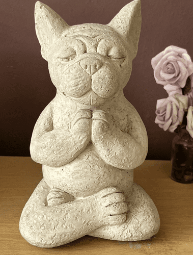 Eco Resincrete Yoga Dog