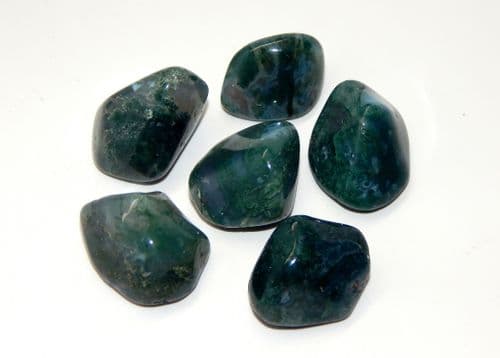 Green Moss Agate Tumble Stone