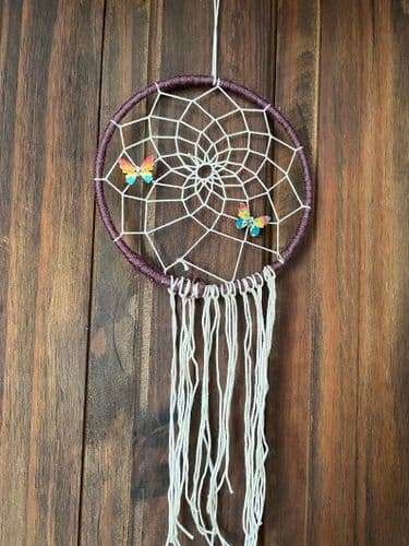 Handmade Butterfly Dream Catcher