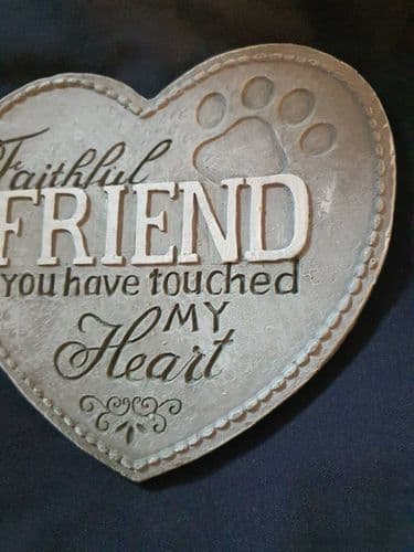 Heart Shaped Memorial Plaque