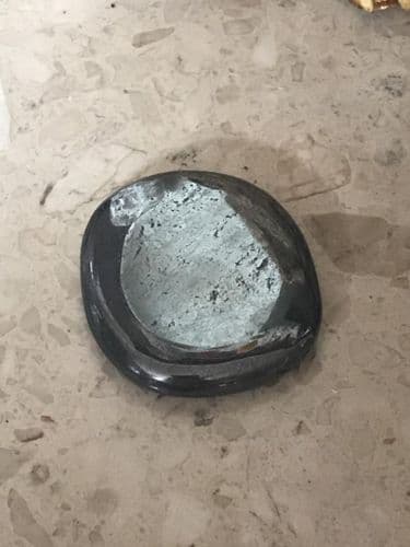 Hematite Palmstone, Reiki Healing Stone, Chakra