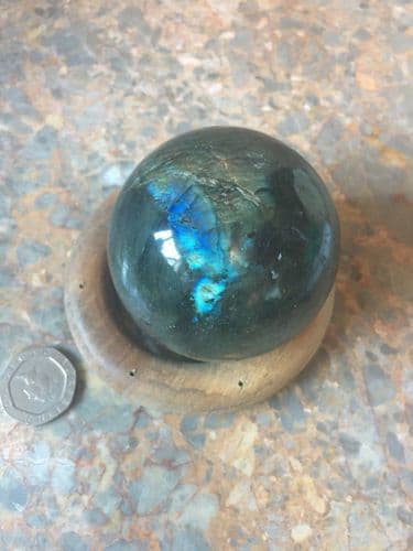 Labradorite Stone Sphere, Reiki Healing Crystal, Ball, Northern Lights, Gift Idea