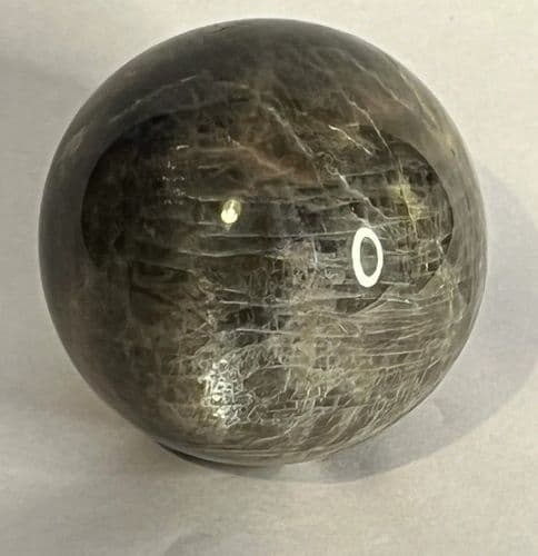 Large Black Moonstone Sphere