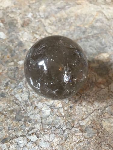 Large Smoky Quartz Sphere, with Rainbows