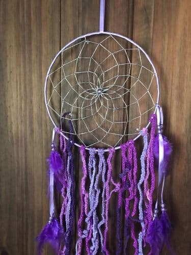 Purple Dream Catcher, Silver Net