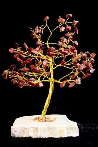 Red Jasper Gemstone Tree (160 Stone)