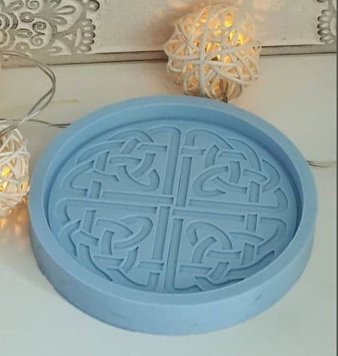Round Celtic Knot Coaster Silicone Mold