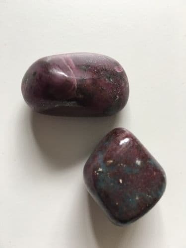 Ruby In Kyanite Tumble stones Healing Reiki Crystal Love, Protection