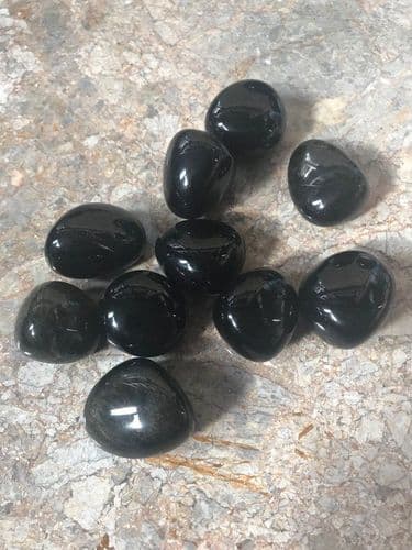 Sheen Obsidian Crystal Tumblestone Large 20mm to 30mm, Reiki Healing Chakra