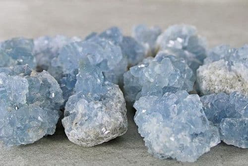 Small Celestite Cluster Rough Crystals