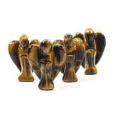 Tigers Eye Pocket Angel 1", approx 1" tall