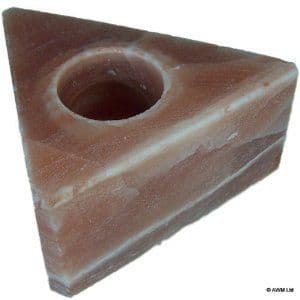 Triangle Himalayan Salt Candle Holder