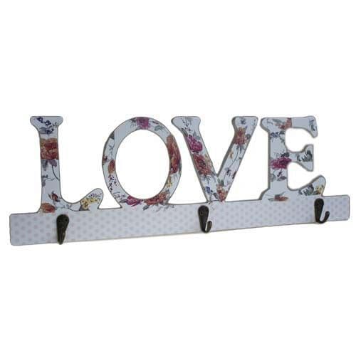 Wooden Coat Hanger - Love
