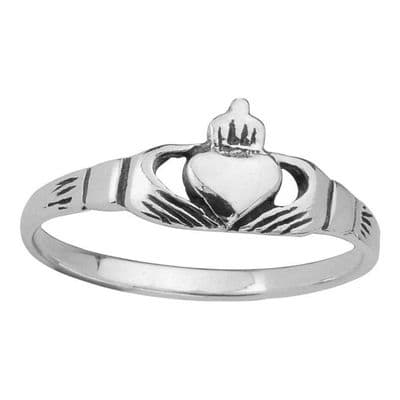 0344 Sterling Silver Claddagh Ring