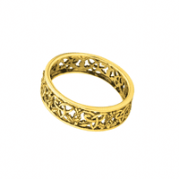 24K Gold Finish Outlander Inspired Scottish Ring 9642G