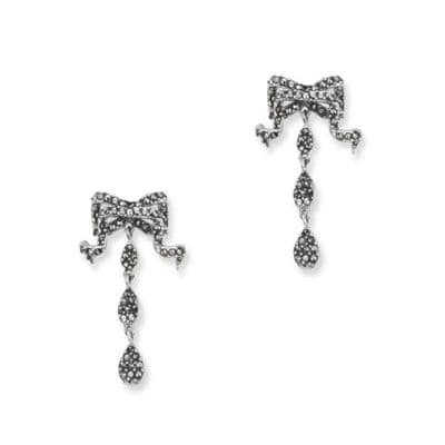 Adam Bow Silver Earrings 9919