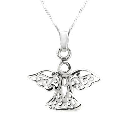 Celtic Angel Silver Pendant 0729